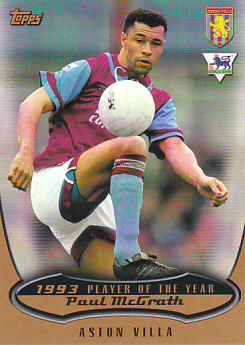 Paul McGrath Aston Villa 2003 Topps Premier Gold Player of the Year #PotY01